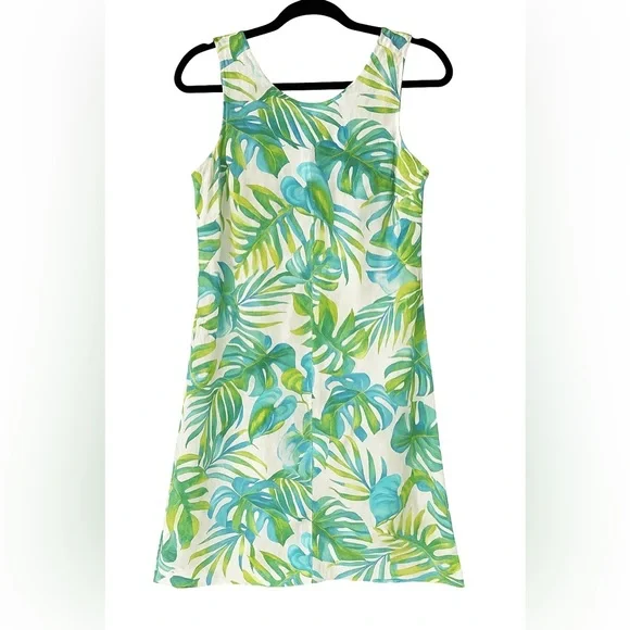 slim fit dress slacks Tommy Bahama Womens Leaf of Luxury Sleeveless Short Dress  ShopCGX